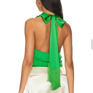 L’Academie Silk High Neck Top